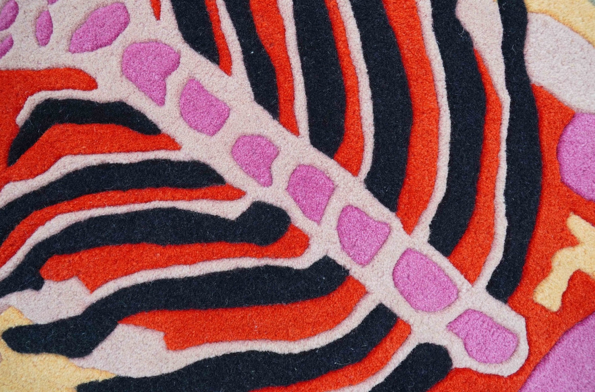 Hand Tufted Animal Tiger Black 3x5 Wool Area Rug-Parc Decor