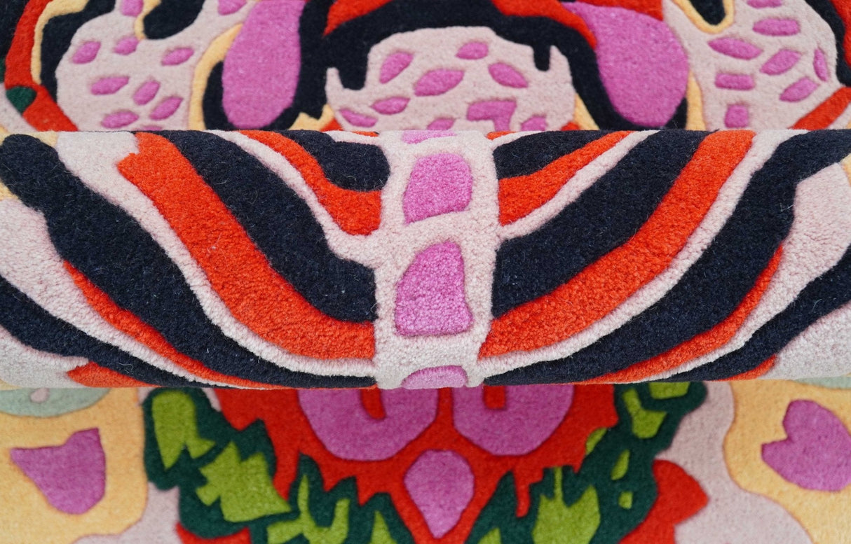 Hand Tufted Animal Tiger Black 3x5 Wool Area Rug-Parc Decor