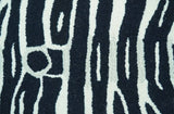 Hand Tufted Animal Zebra Black 3x5 Wool Area Rug-Parc Decor