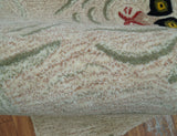 Hand Tufted Beige Animal Tiger 2x3 Wool Area Rug