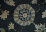Hand Tufted Black and Silver Modern Turkish Oushak Multi size wool Area Rug, Kids, Living Room and Bedroom Rug