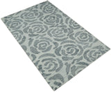 Hand Tufted Contemporary Gray and Silver Wool Area Rug