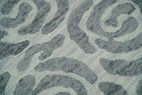 Hand Tufted Contemporary Gray and Silver Wool Area Rug