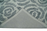 Hand Tufted Contemporary Gray and Silver Wool Area Rug