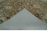 Hand Tufted Earthy Camel and Beige 8x10 Traditional Oushak Rug-Area Rug-Parc Decor