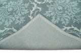 Hand Tufted Ivory, Gray and Blue Contemporary Style Wool Area Rug