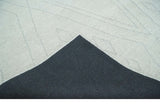 Hand Tufted Ivory Traditional Geometrical Moroccan Design Custom Made Rug