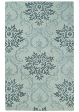 Hand Tufted Modern Ivory and Gray Wool Area rug