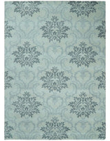 Hand Tufted Modern Ivory and Gray Wool Area rug