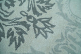 Hand Tufted Modern Ivory and Gray Wool Area rug