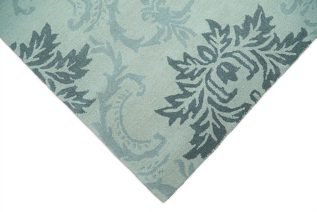 Hand Tufted Modern Ivory and Gray Wool Area rug