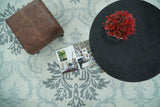 Hand Tufted Modern Ivory and Gray Wool Area rug