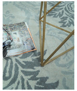 Hand Tufted Modern Ivory and Gray Wool Area rug