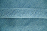 Hand Tufted Solid Plane Light Blue Woolen wool Area Rug