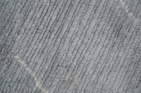 Hand Woven Blue and White 2x3 Trellis Moroccan Rug Made with Fine Wool | TRDCP79523-Area Rug-Parc Decor