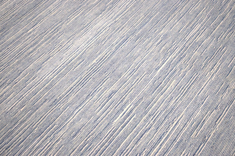 Hand Woven Blue, Ivory wool and Art Silk contemporary Area Rug-Area Rug-Parc Decor