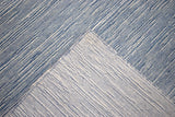 Hand Woven Blue, Ivory wool and Art Silk contemporary Area Rug-Area Rug-Parc Decor