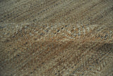 Hand Woven Brown Natural Jute and Wool Area Rug