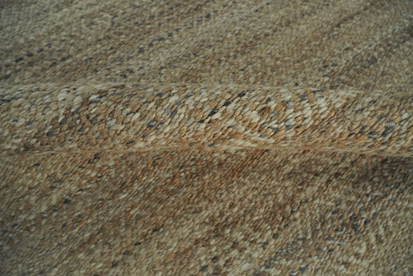 Hand Woven Brown Natural Jute and Wool Area Rug