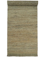 Hand Woven Brown Natural Jute and Wool Area Rug