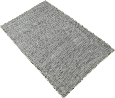 Hand Woven Gray Modern Style Wool Area Rug