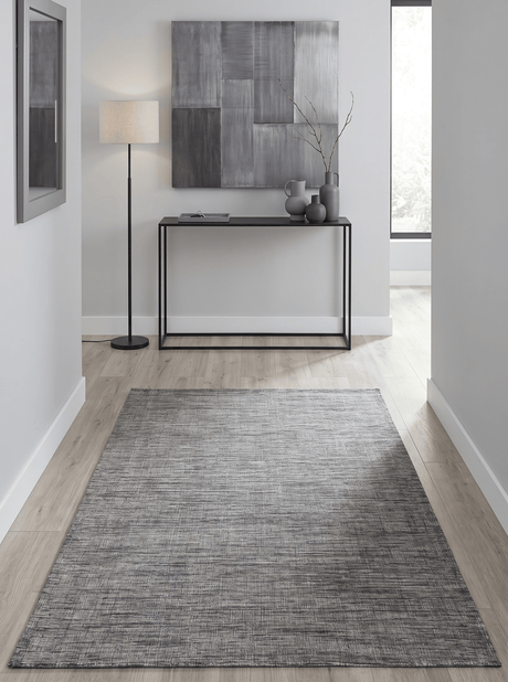 Hand Woven Gray Modern Style Wool Area Rug