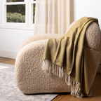 Hand Woven Herringbone Throw Blanket