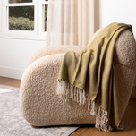Hand Woven Herringbone Throw Blanket