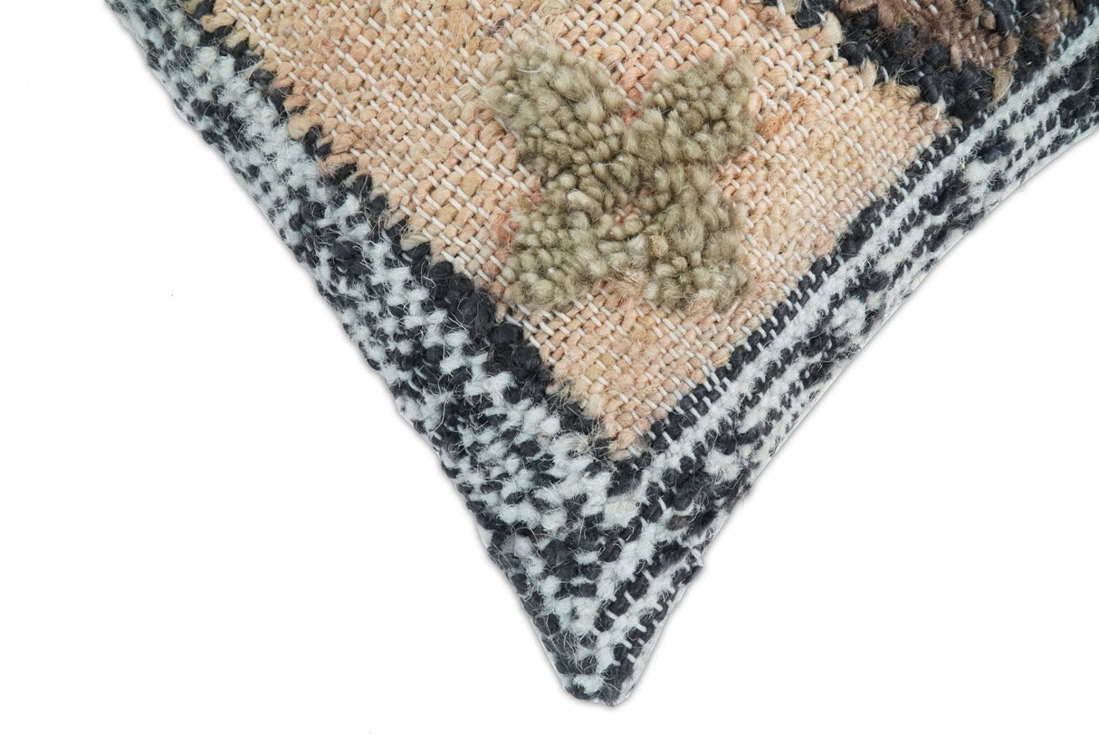 Hand woven Jute and Wool Tribal Accent Pillow, Cushion | PL14-All Products-Parc Decor