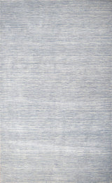 Hand Woven Modern Solid Silver Wool 5x8 Area Rug