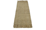 Hand Woven Natural Fiber Brown Natural Jute Rug
