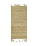 Hand Woven Natural Fiber Brown Natural Jute Rug