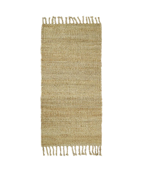 Hand Woven Natural Fiber Brown Natural Jute Rug