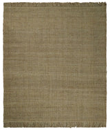 Hand Woven Natural Fiber Brown Natural Jute Rug
