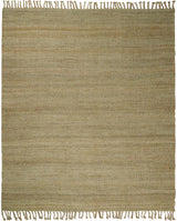 Hand Woven Natural Fiber Brown Natural Jute Rug