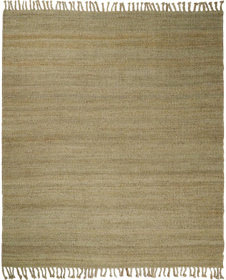Hand Woven Natural Fiber Brown Natural Jute Rug
