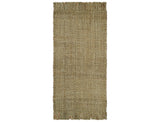 Hand Woven Natural Fiber Brown Natural Jute Rug