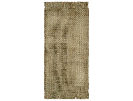 Hand Woven Natural Fiber Brown Natural Jute Rug