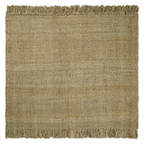 Hand Woven Natural Fiber Brown Natural Jute Rug
