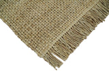 Hand Woven Natural Fiber Brown Natural Jute Rug