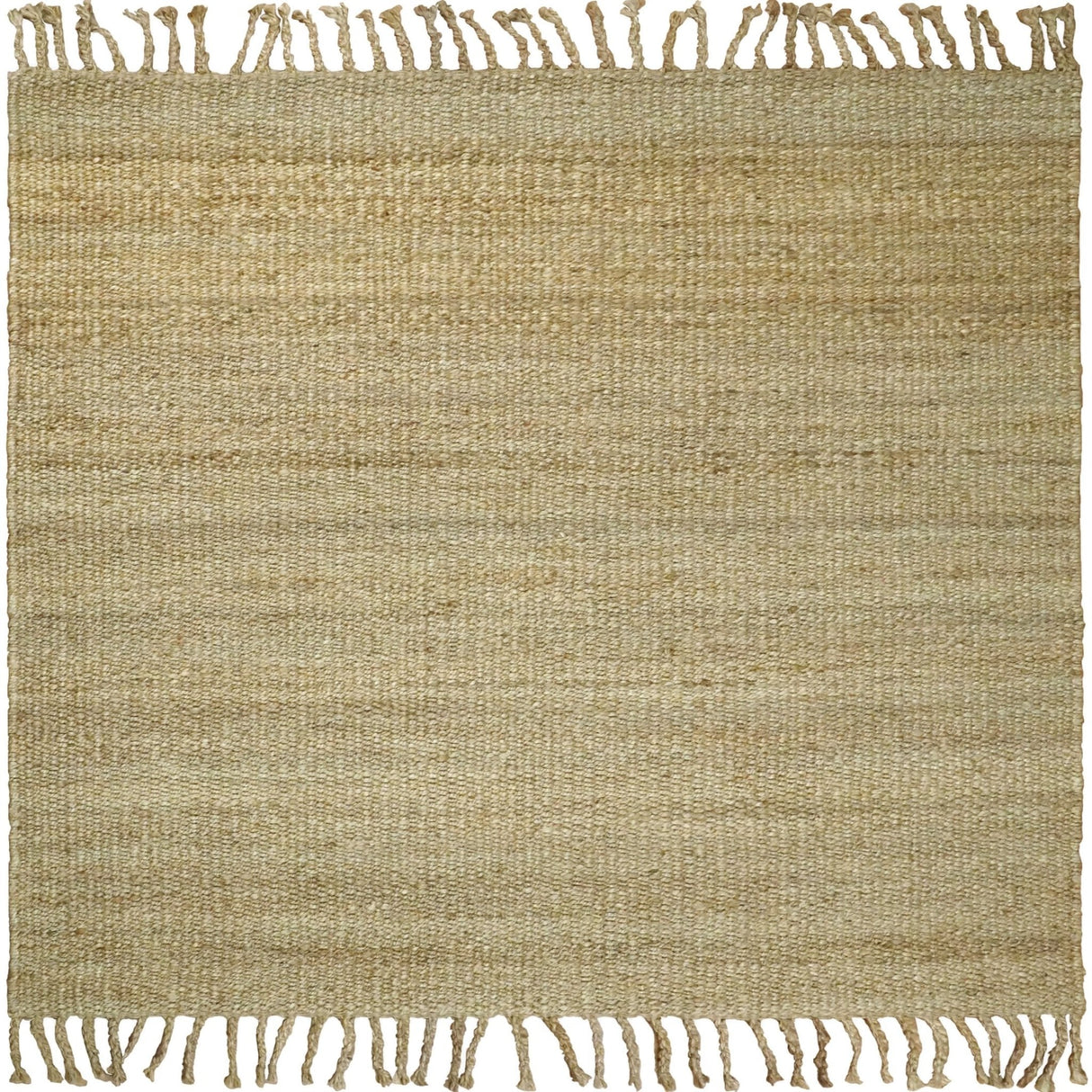Hand Woven Natural Fiber Brown Natural Jute Rug