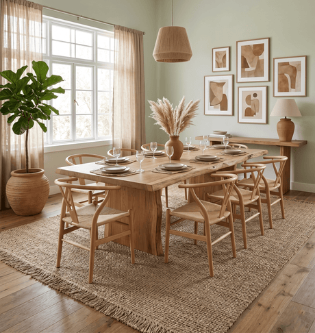 Hand Woven Natural Fiber Brown Natural Jute Rug