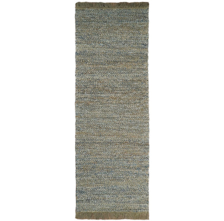 Hand Woven Natural Fiber Gray and Brown Jute and Art Silk Rug | JR9-Area Rug-Parc Decor