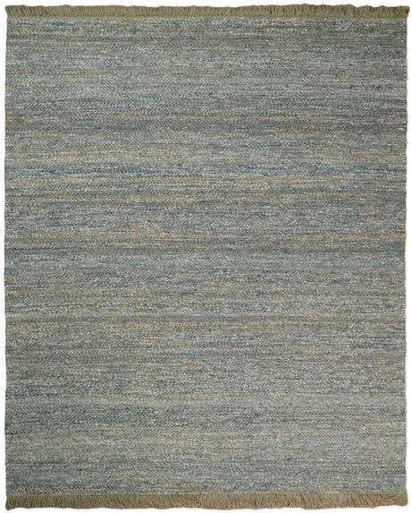 Hand Woven Natural Fiber Gray and Brown Jute and Art Silk Rug | JR9-Area Rug-Parc Decor