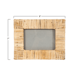 Hand-Woven Rattan 4x6 Picture Frame