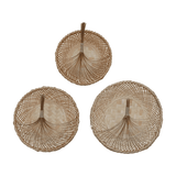 Hand-Woven Seagrass Storage Baskets, Set of 3-Baskets-Parc Decor