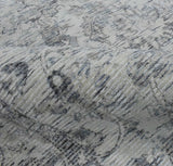 Hand Woven Wool and Art Silk Transitional Silver and Gray Rug-Area Rug-Parc Decor