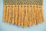 Hand Woven Wool Tapestry Gold and Camel Bohemian Modern Wall Hanging-Wall Hanging-Parc Decor