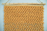 Hand Woven Wool Tapestry Gold and Camel Bohemian Modern Wall Hanging | WH10