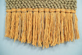 Hand Woven Wool Tapestry Gold and Camel Bohemian Modern Wall Hanging | WH10